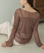 TULLE GATHER TOPS