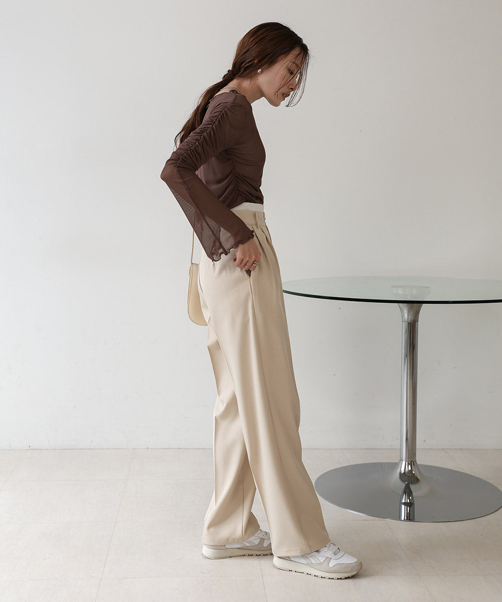 TULLE GATHER TOPS