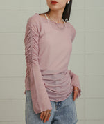 TULLE GATHER TOPS