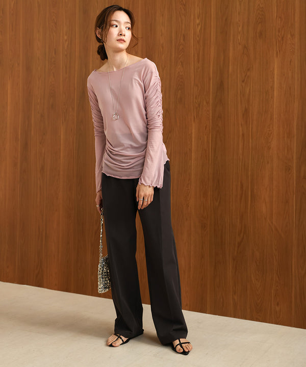 TULLE GATHER TOPS