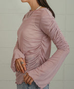 TULLE GATHER TOPS