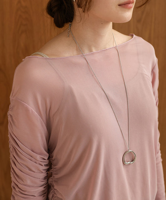 TULLE GATHER TOPS
