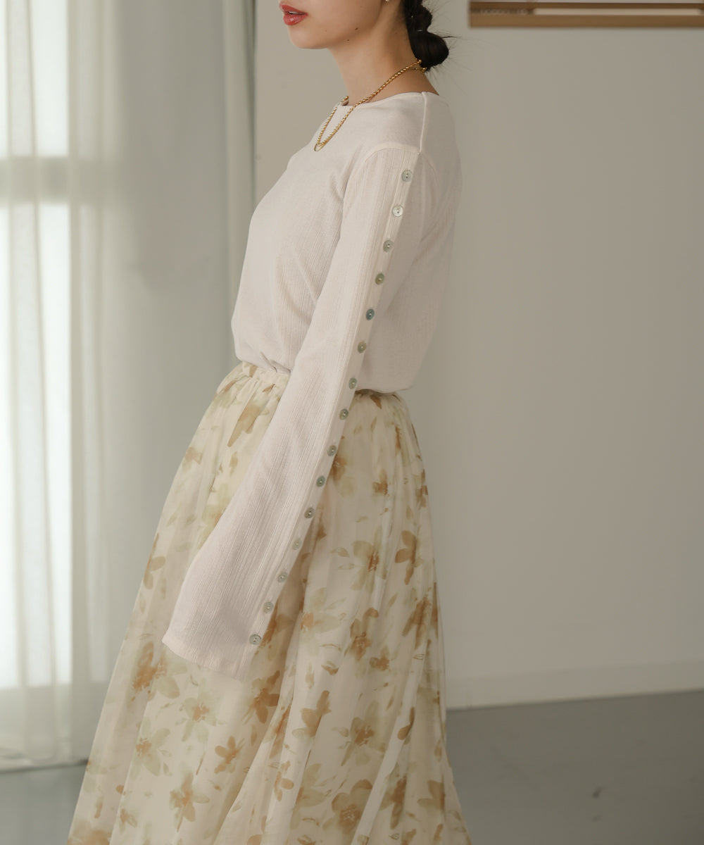 2WAY SLEEVE BUTTON TOPS