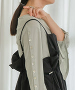 2WAY SLEEVE BUTTON TOPS