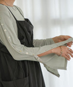 2WAY SLEEVE BUTTON TOPS