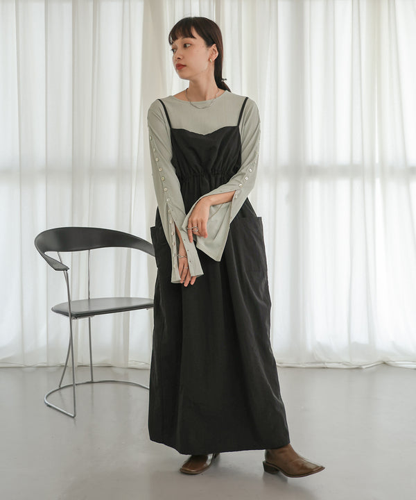 2WAY SLEEVE BUTTON TOPS