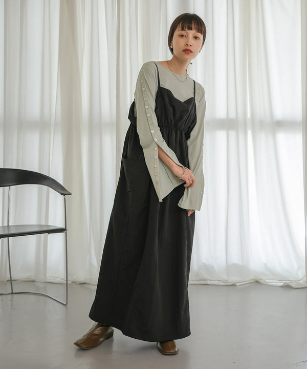 2WAY SLEEVE BUTTON TOPS