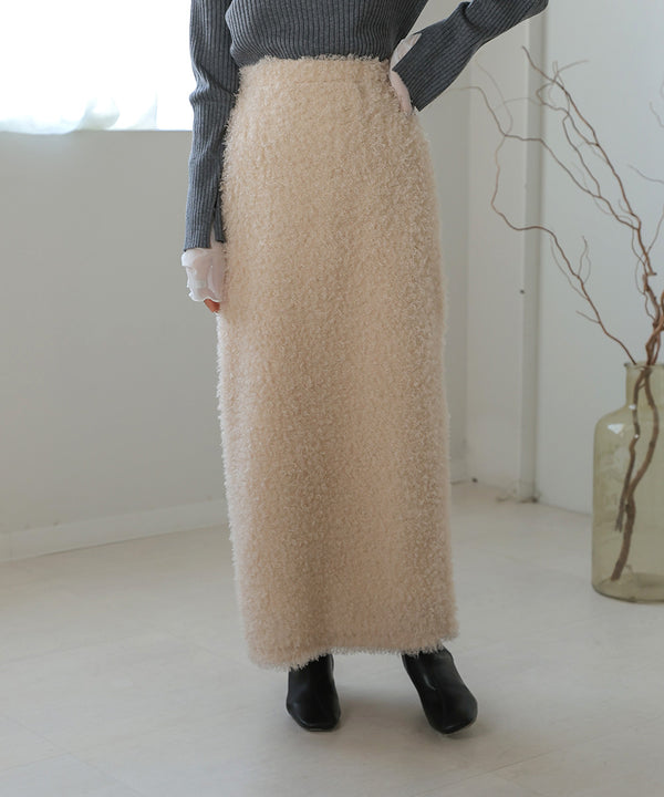 TWIRL FUR I-LINE SKIRT