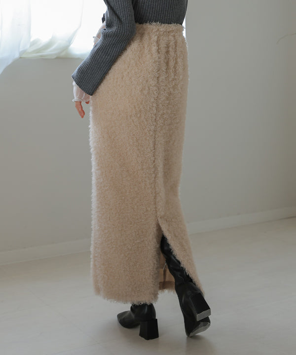 TWIRL FUR I-LINE SKIRT