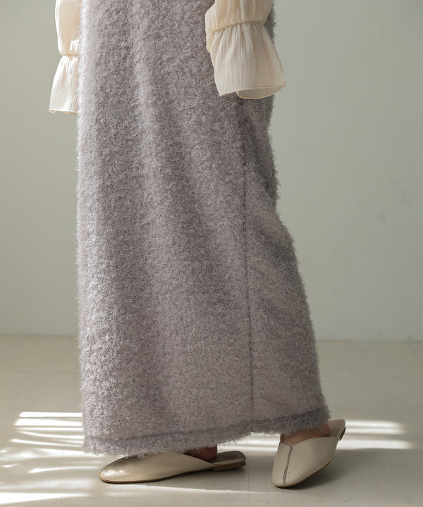 TWIRL FUR I-LINE SKIRT