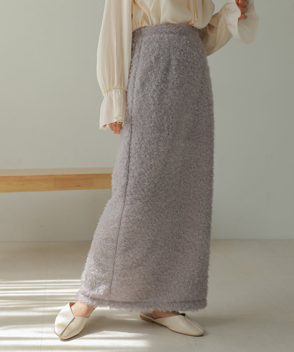 TWIRL FUR I-LINE SKIRT