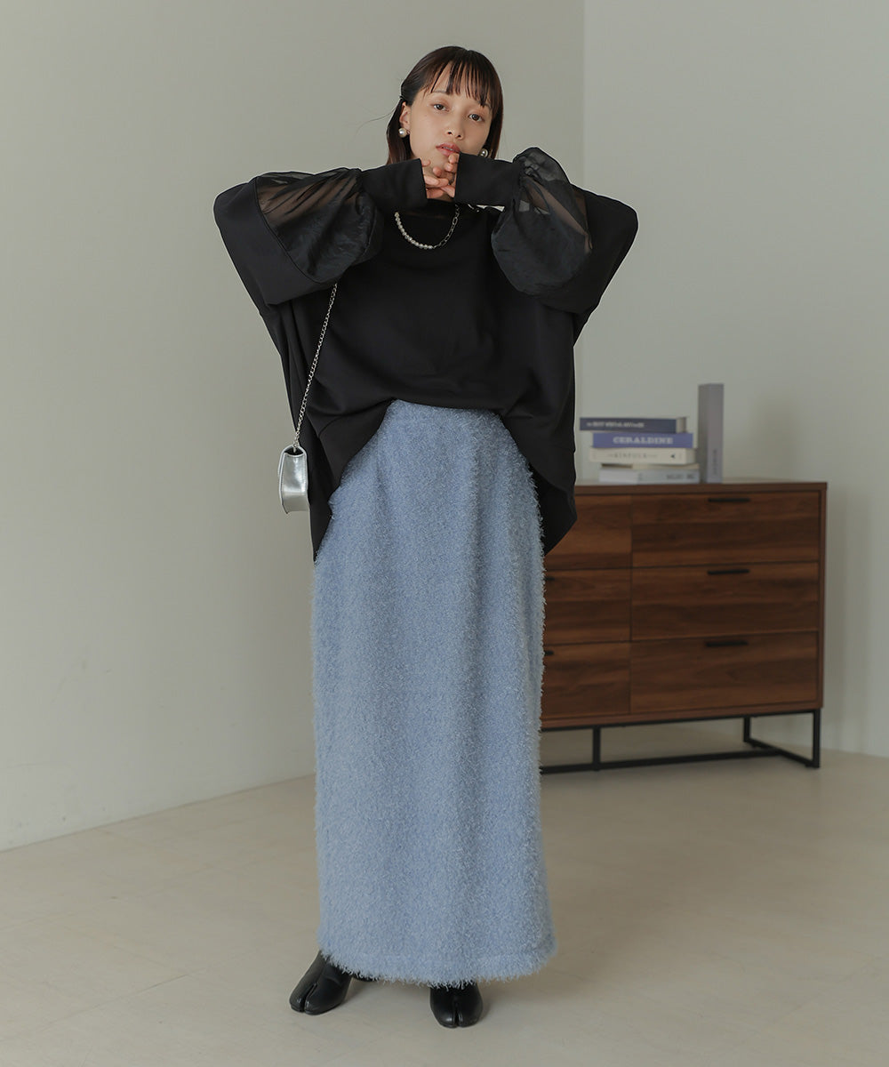 TWIRL FUR I-LINE SKIRT