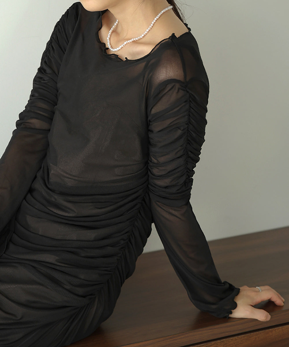 TULLE GATHER ONEPIECE