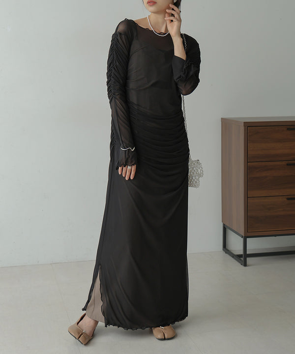 TULLE GATHER ONEPIECE