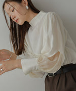 ORGANDY LAYERED BLOUSE
