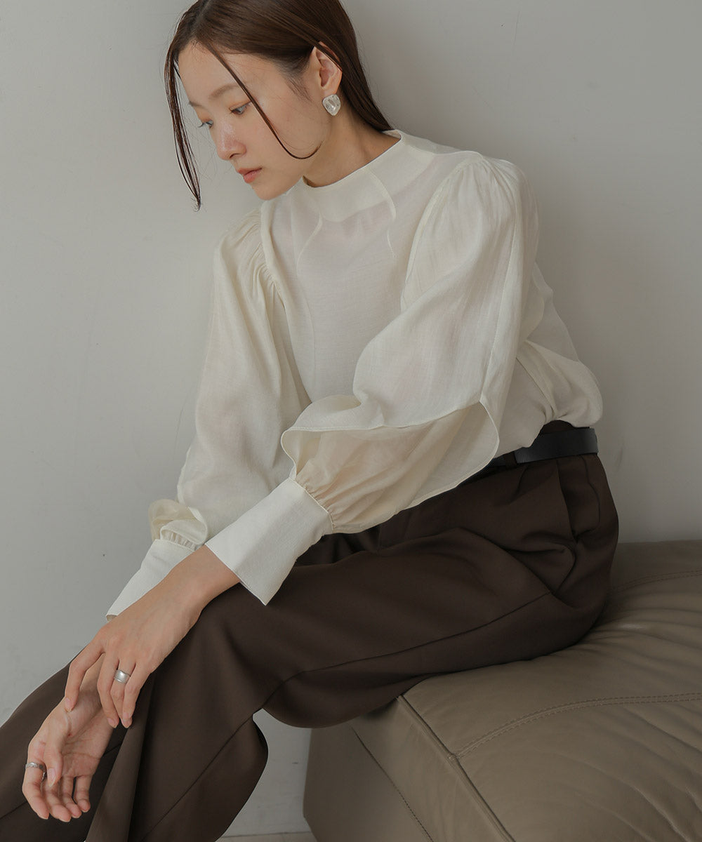 ORGANDY LAYERED BLOUSE