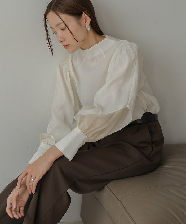 ORGANDY LAYERED BLOUSE