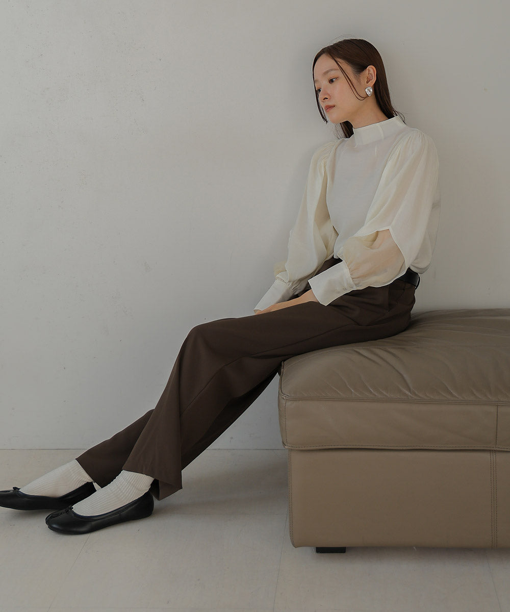 ORGANDY LAYERED BLOUSE