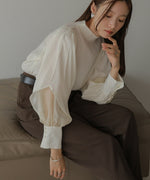 ORGANDY LAYERED BLOUSE
