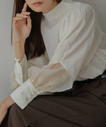 ORGANDY LAYERED BLOUSE