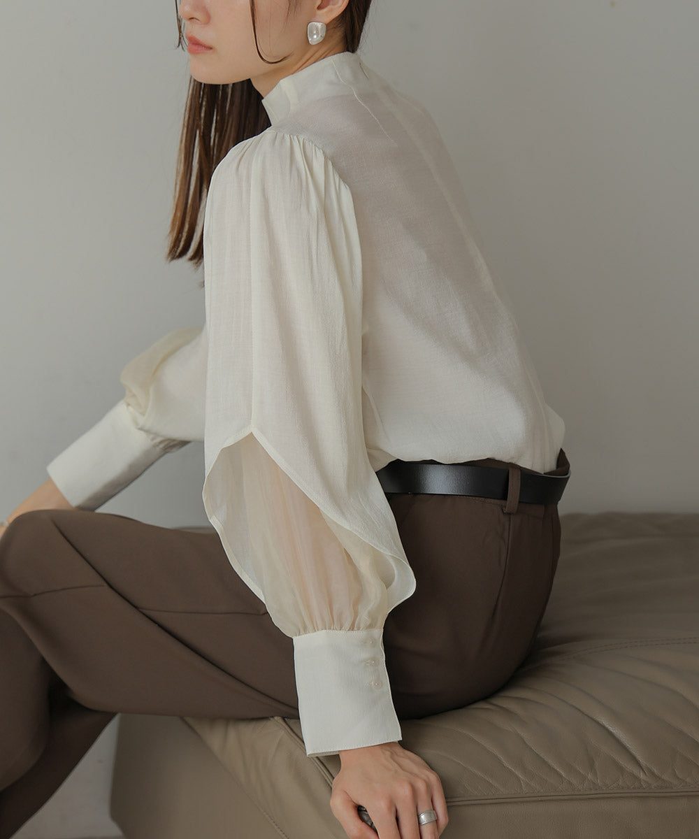 ORGANDY LAYERED BLOUSE