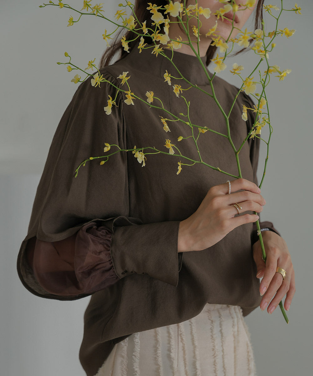 ORGANDY LAYERED BLOUSE