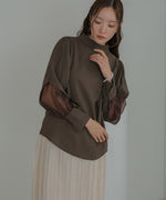 ORGANDY LAYERED BLOUSE