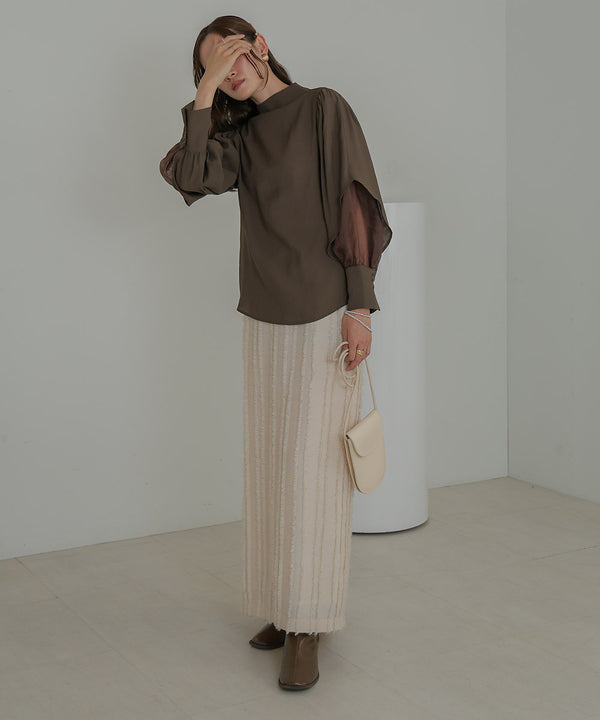 ORGANDY LAYERED BLOUSE
