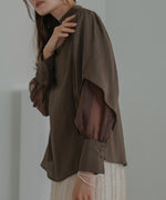 ORGANDY LAYERED BLOUSE