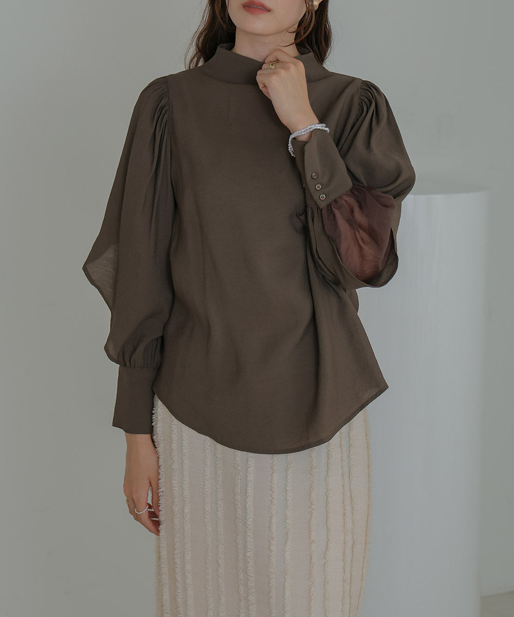 ORGANDY LAYERED BLOUSE