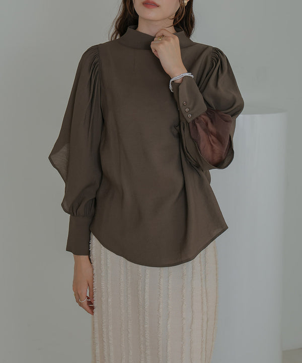 ORGANDY LAYERED BLOUSE
