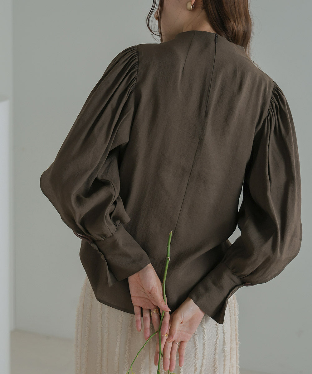 ORGANDY LAYERED BLOUSE