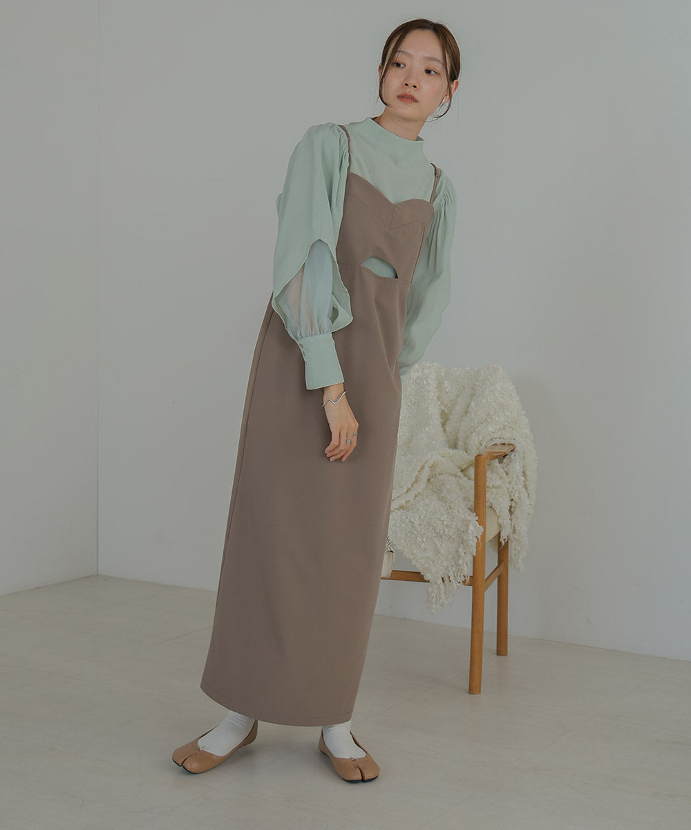 ORGANDY LAYERED BLOUSE