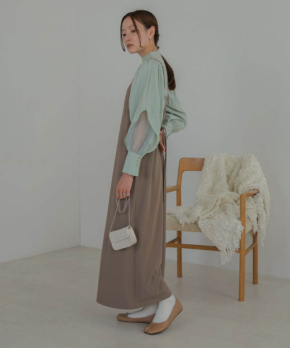 ORGANDY LAYERED BLOUSE