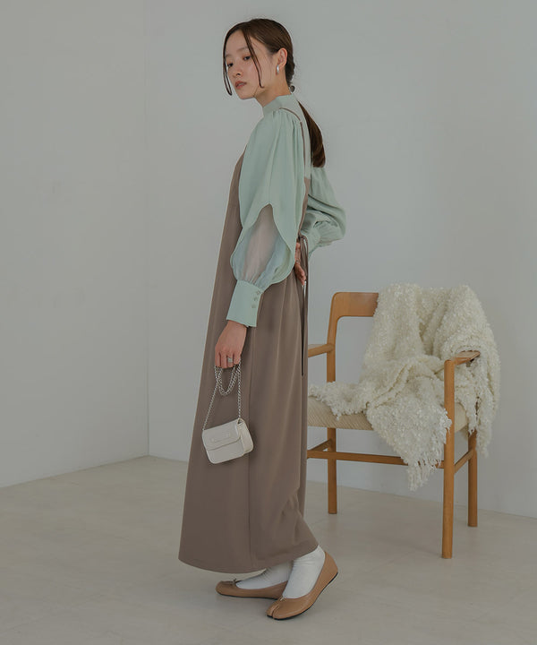 ORGANDY LAYERED BLOUSE