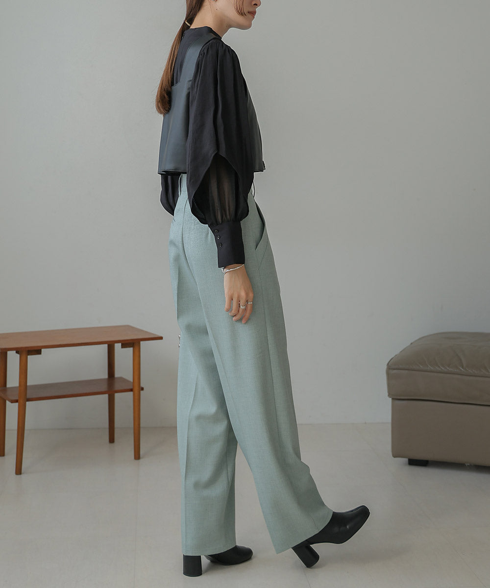 ORGANDY LAYERED BLOUSE
