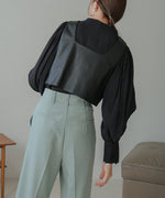 ORGANDY LAYERED BLOUSE