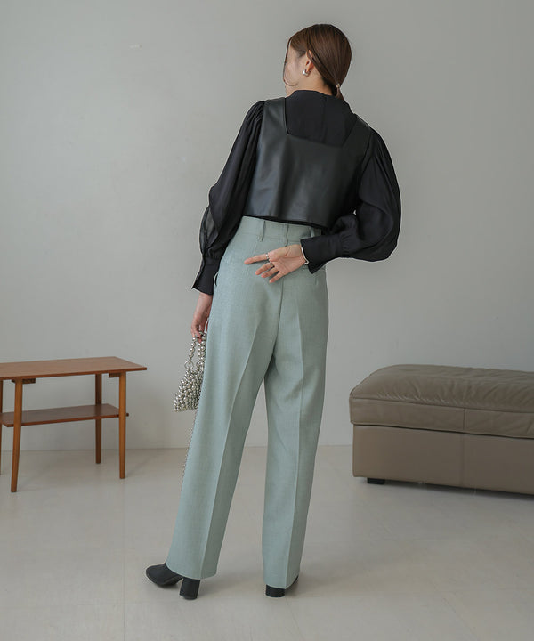ORGANDY LAYERED BLOUSE