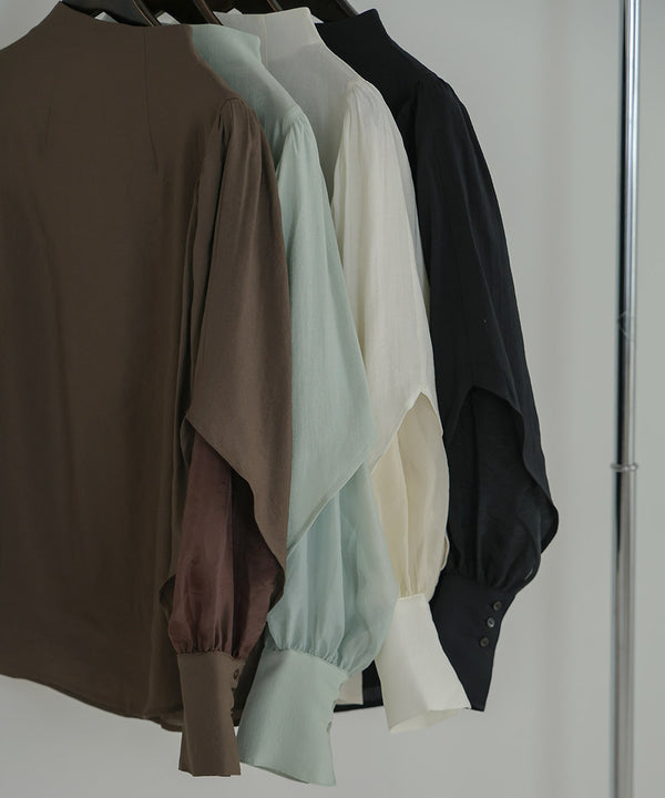 ORGANDY LAYERED BLOUSE
