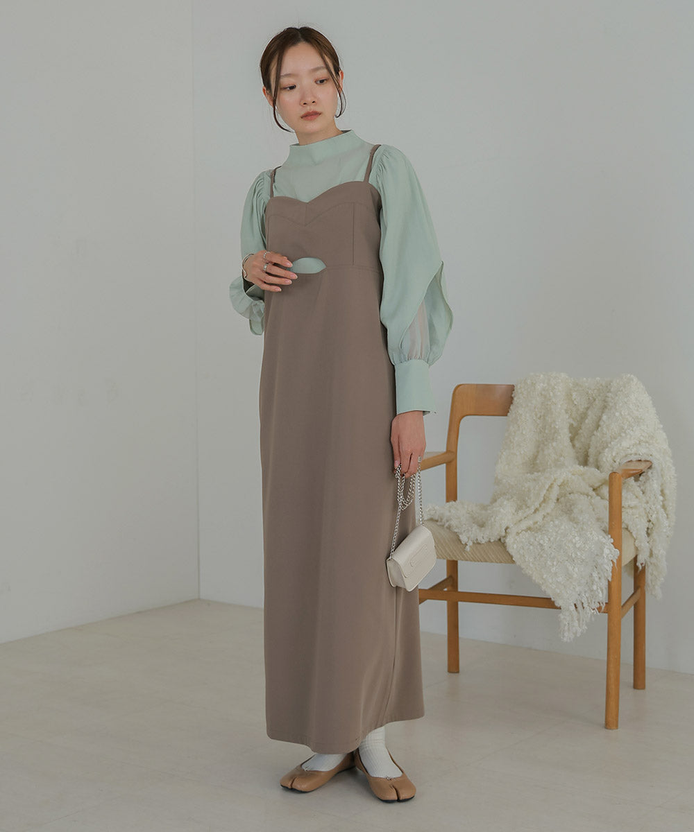 ORGANDY LAYERED BLOUSE