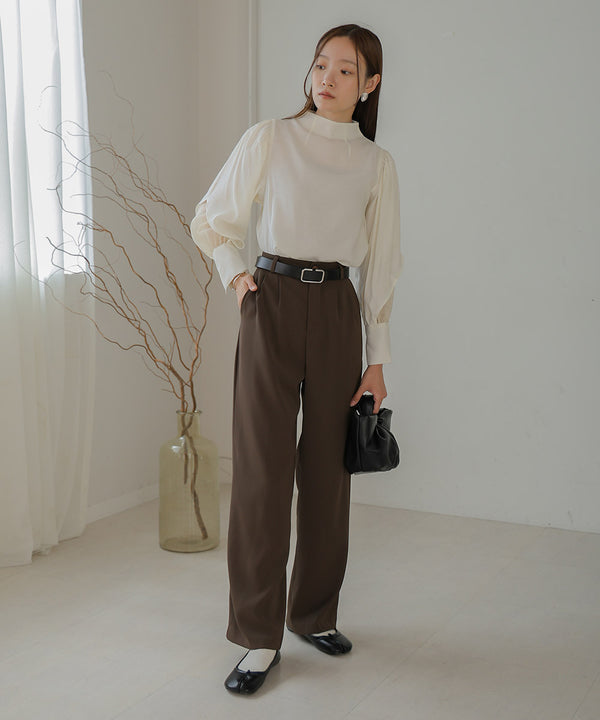 ORGANDY LAYERED BLOUSE