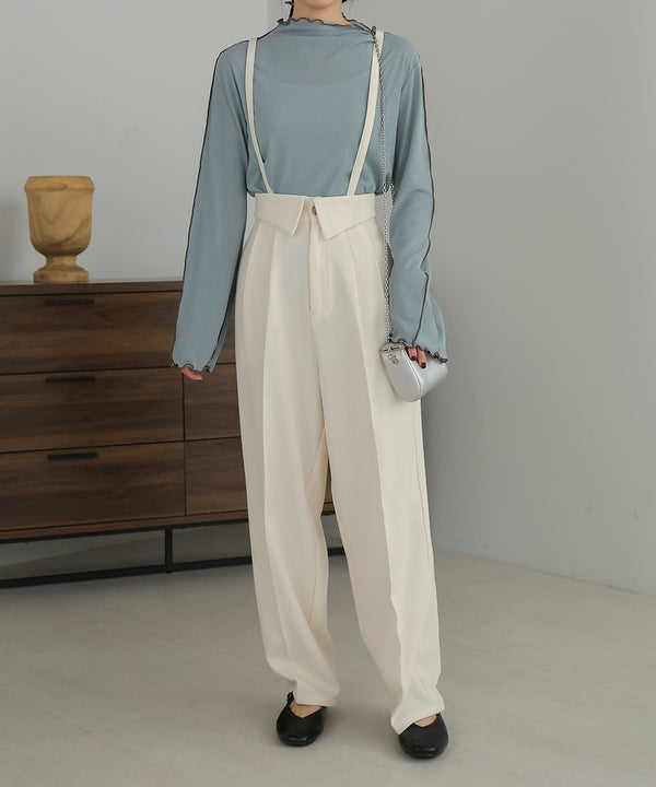 2WAY HIGH WAIST SLACKS