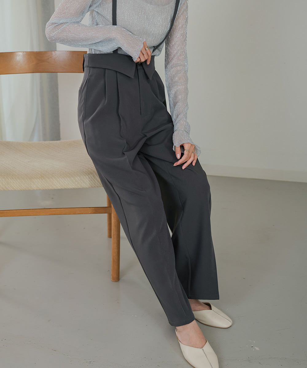 2WAY HIGH WAIST SLACKS