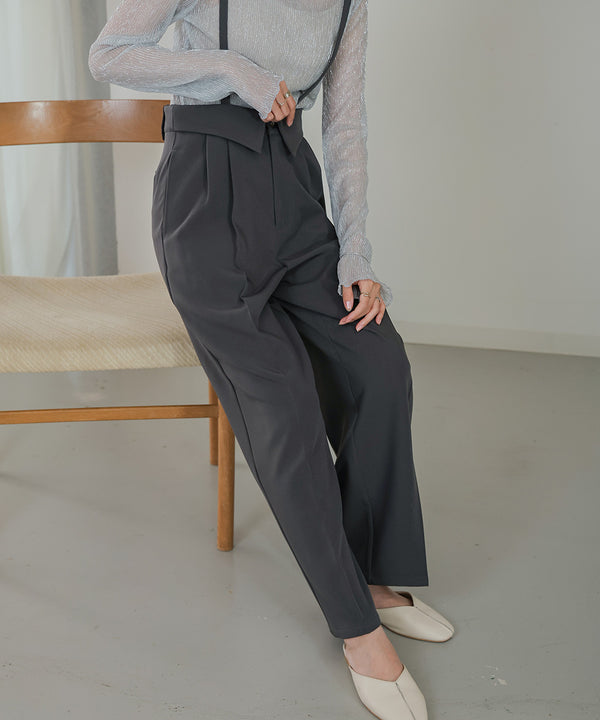 2WAY HIGH WAIST SLACKS