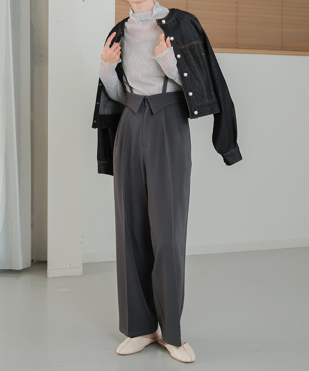 2WAY HIGH WAIST SLACKS
