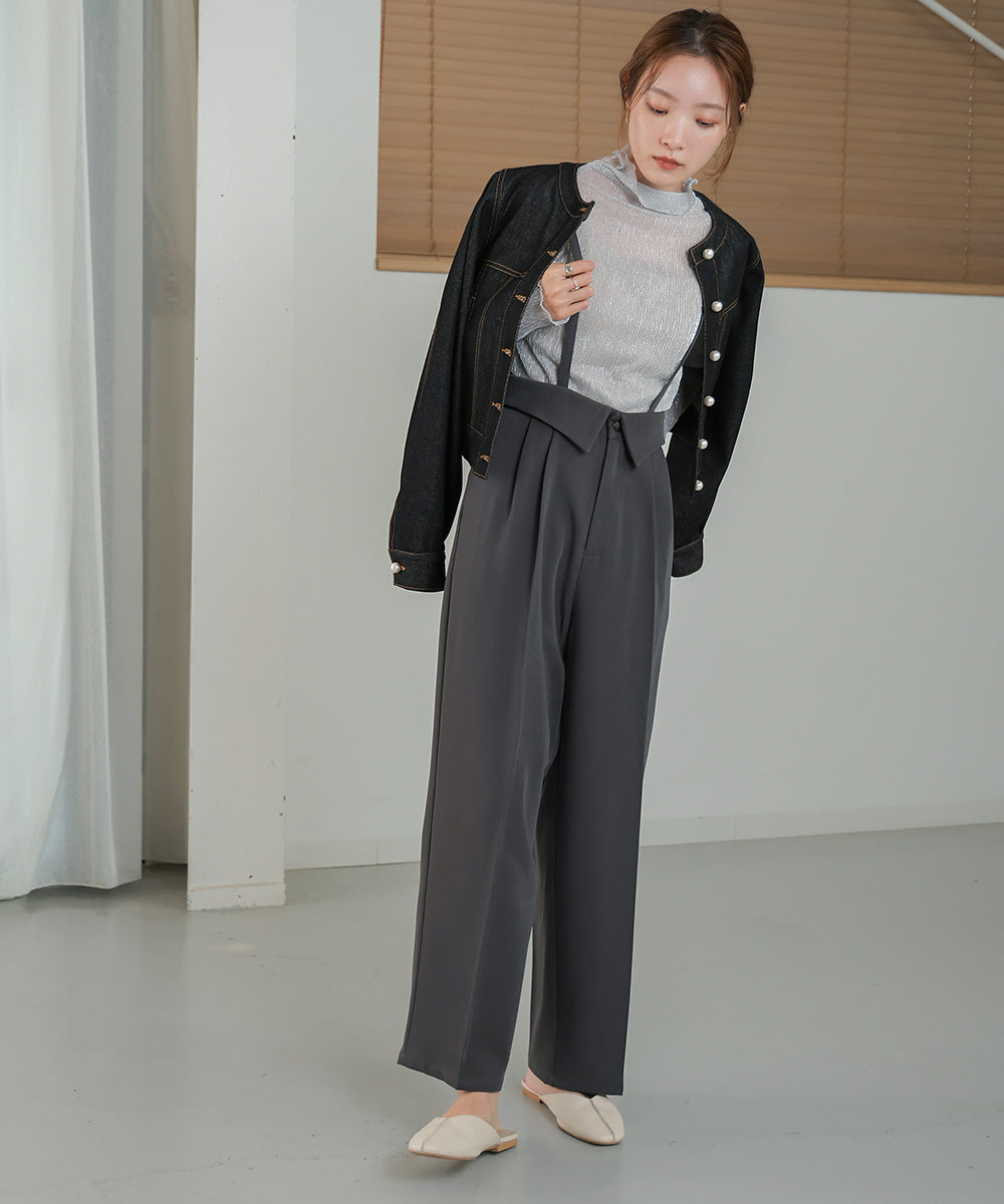 2WAY HIGH WAIST SLACKS