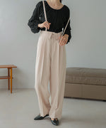 2WAY HIGH WAIST SLACKS