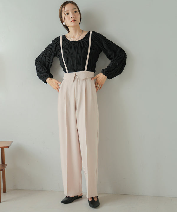 2WAY HIGH WAIST SLACKS