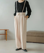 2WAY HIGH WAIST SLACKS