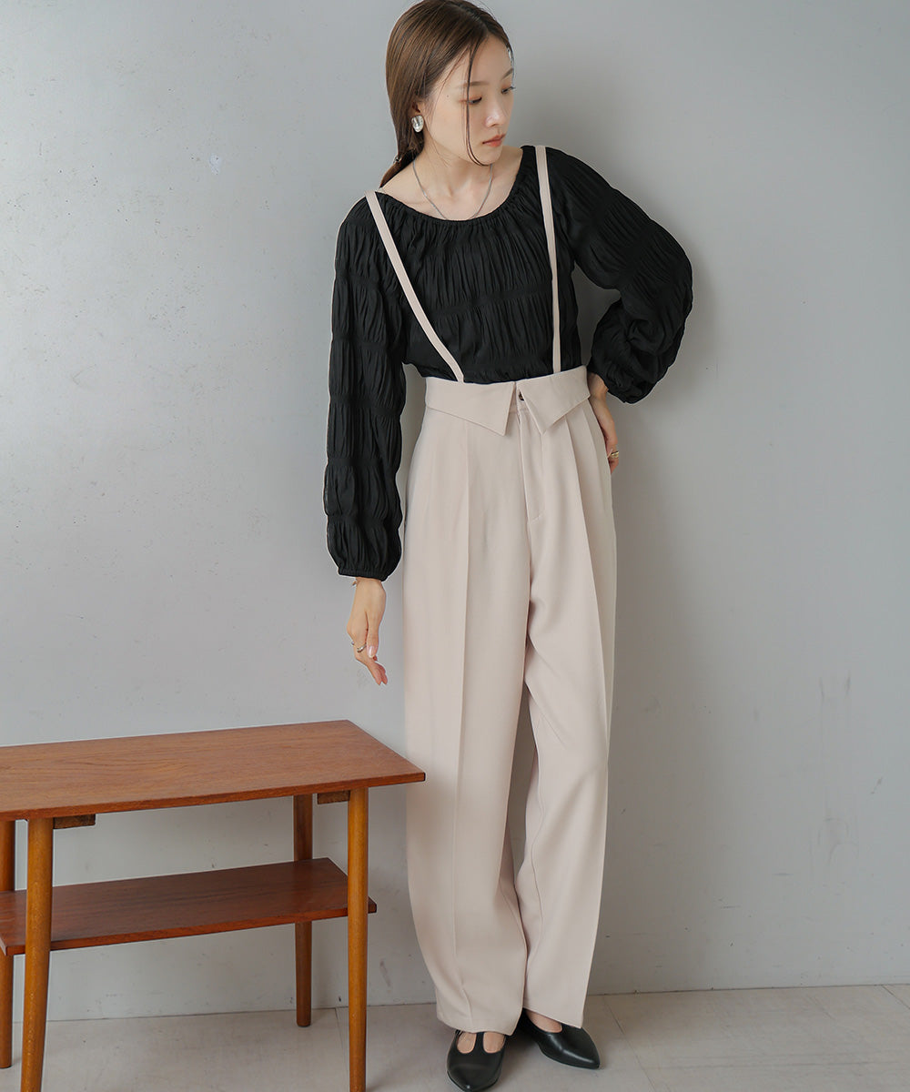 2WAY HIGH WAIST SLACKS